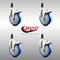 Service Caster 5 Inch 316SS Blue Poly Swivel 1-1/4 Inch Expanding Stem Caster Set Lock Brake SCC-SS316TTLEX20S514-PPUB-BLUE-114-4 - alternate 2
